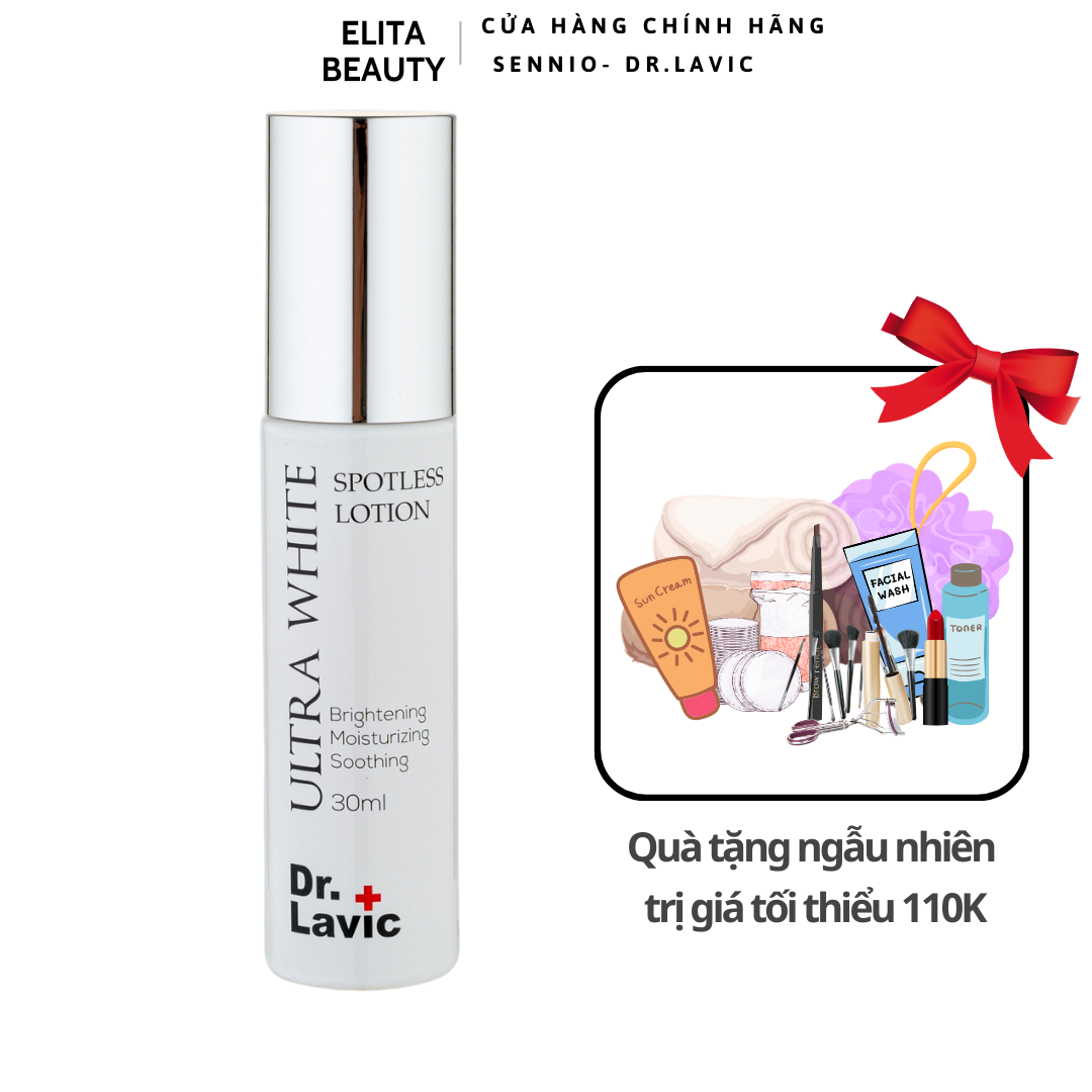 Serum dưỡng da tầng dưỡng trắng da xóa mờ nám Dr.Lavic Ultra White Spotless Lotion 30ml