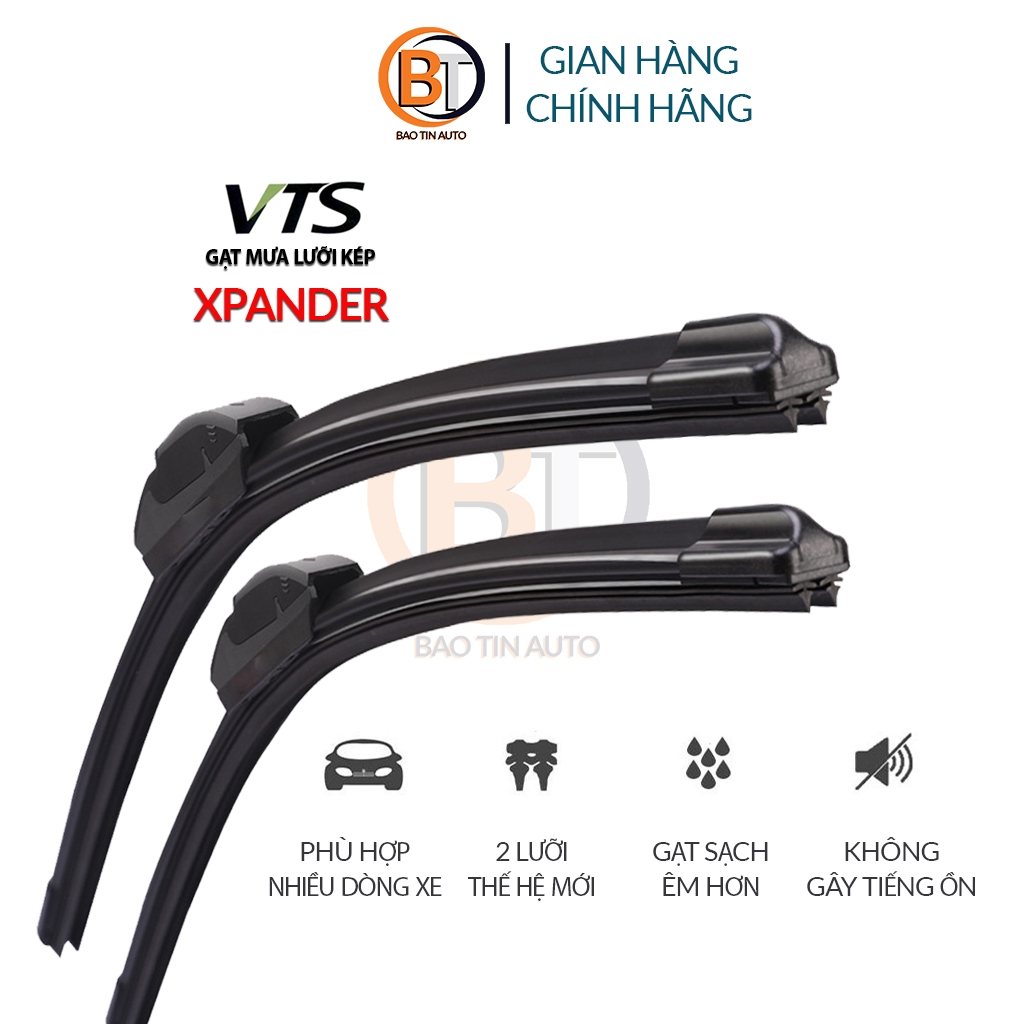 [XPANDER] Gạt mưa ô tô lưỡi kép Mitsubishi Xpander thanh gạt kính nước mưa oto 2 lưỡi cây gạt nước m