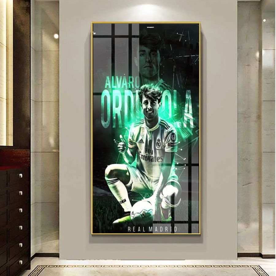 Tranh Laminate Tráng Gương - Tranh Treo Tường Cầu Thủ Bóng Đá Iker Casillas - Fernando Torres