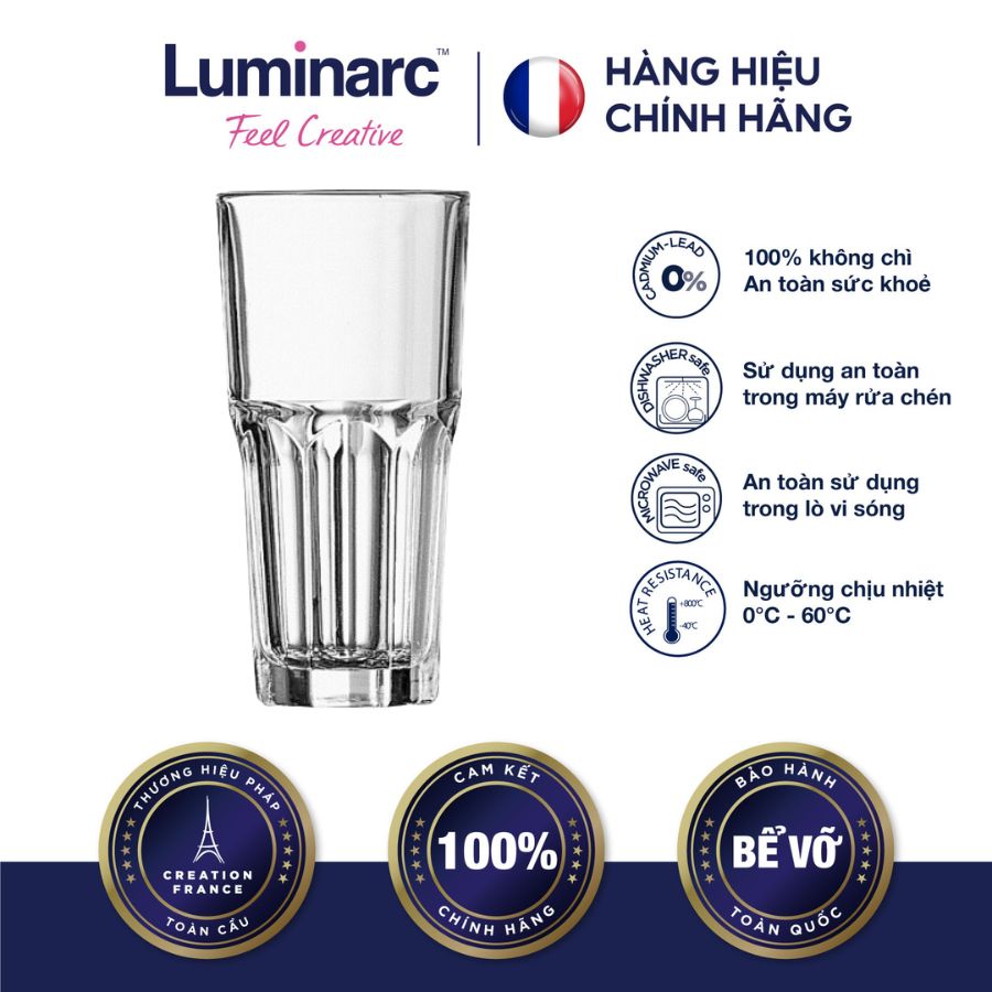 Bộ 6 Ly Thuỷ Tinh Cao Granity 360ml - LUGRG3655