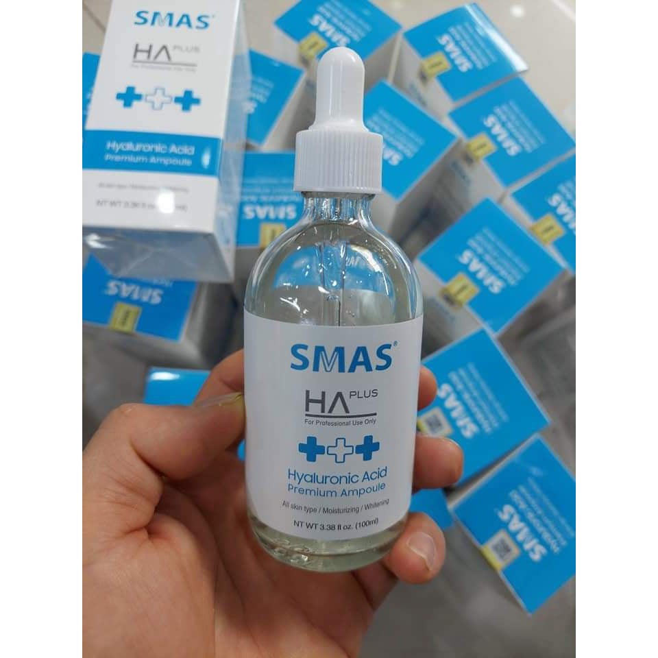 SMAS Ha Plus HYALURONIC ACID PREMIUM AMPOULE 100ml Cấp ẨmPhục Hồi Da No Ratings