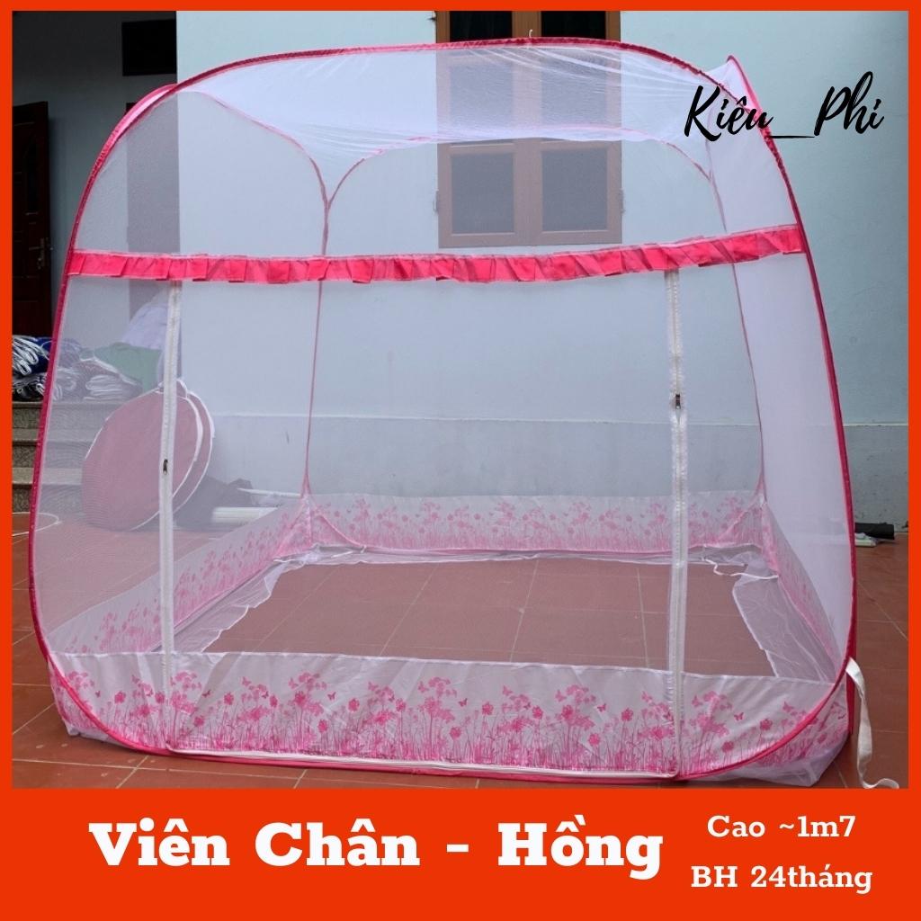Màn chụp tự bung đỉnh vuông Kiều Phi - Mẫu mùng chụp tự bung người lớn chống muỗi gấp 