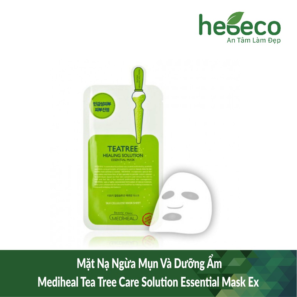 Mặt Nạ Ngừa Mụn Và Dưỡng Ẩm Mediheal Tea Tree Care Solution Essential Mask Ex - Hàn Quốc Cam Kết Hàng Đúng Mô Tả Chất Lượng Đảm Bảo An Toàn Đến Sức Khỏe Người Sử Dụng