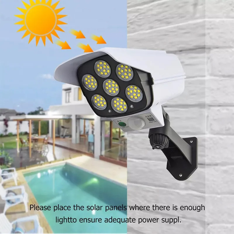 Đèn Năng Lượng Mặt Trời Giả Camera Chống Trộm Đèn Led Sân Vườn Vinsun Solar Light Đèn Cảm Biến Chuyển Động
