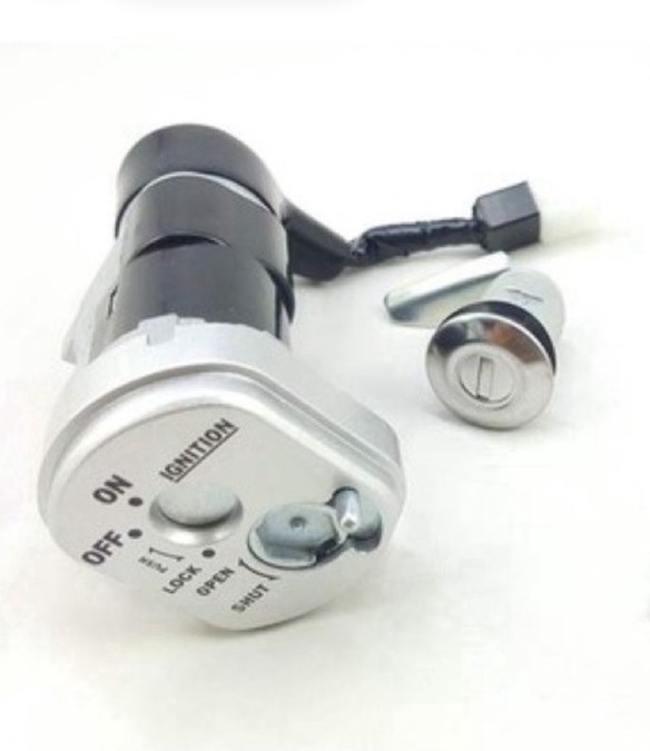 (KHOÁ CHỐNG TRỘM VƯƠNG NIỆM) Bộ Ổ Khoá 8 CẠNH/ 6 CẠNH CHỐNG TRỘM GỒM Ổ KHOÁ CỔ XE VÀ YÊN XE WAVE S 1