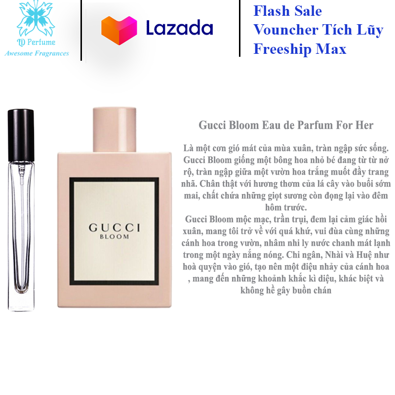 [HCM]G U CCI Bloom nước hoa kinh điển (chiết 10ml 20ml)