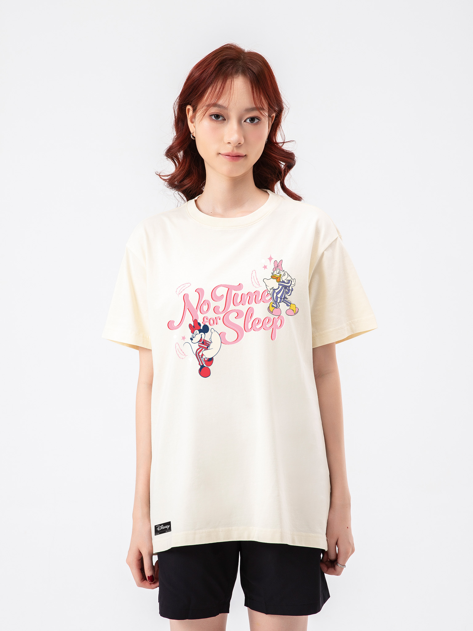 [TẶNG QUÀ ĐƠN TỪ 349K]Áo thun Disney Relaxed Fit Mickey No Time To Sleep 84RISING Coolmate