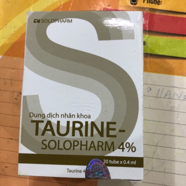 Taurine Solopharm 4% - dung dịch nhãn khoa cam kết hàng đúng mô tả chất lượng đảm bảo an toàn đến sức khỏe người sử dụng đa dạng mẫu mã màu sắc kích cỡ