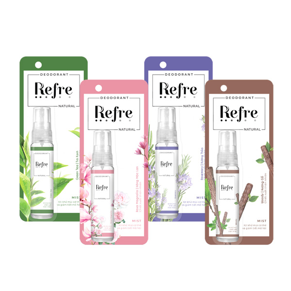 Xịt khử mùi chiết xuất thiên nhiên Refre Whitening Natural 30ml