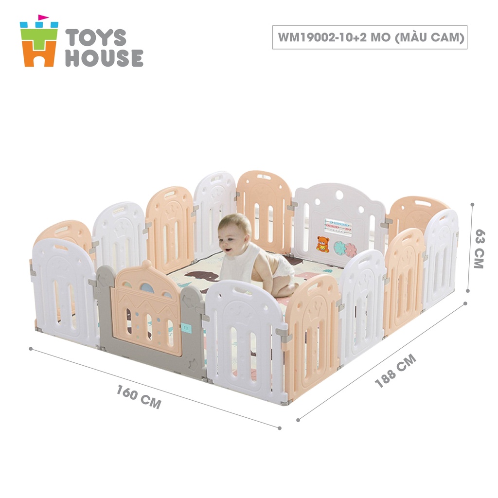 Quây cũi, nhà banh cho bé nhựa nguyên hình, hình ốc sên Toys House WM19005 - hàng chính hãng