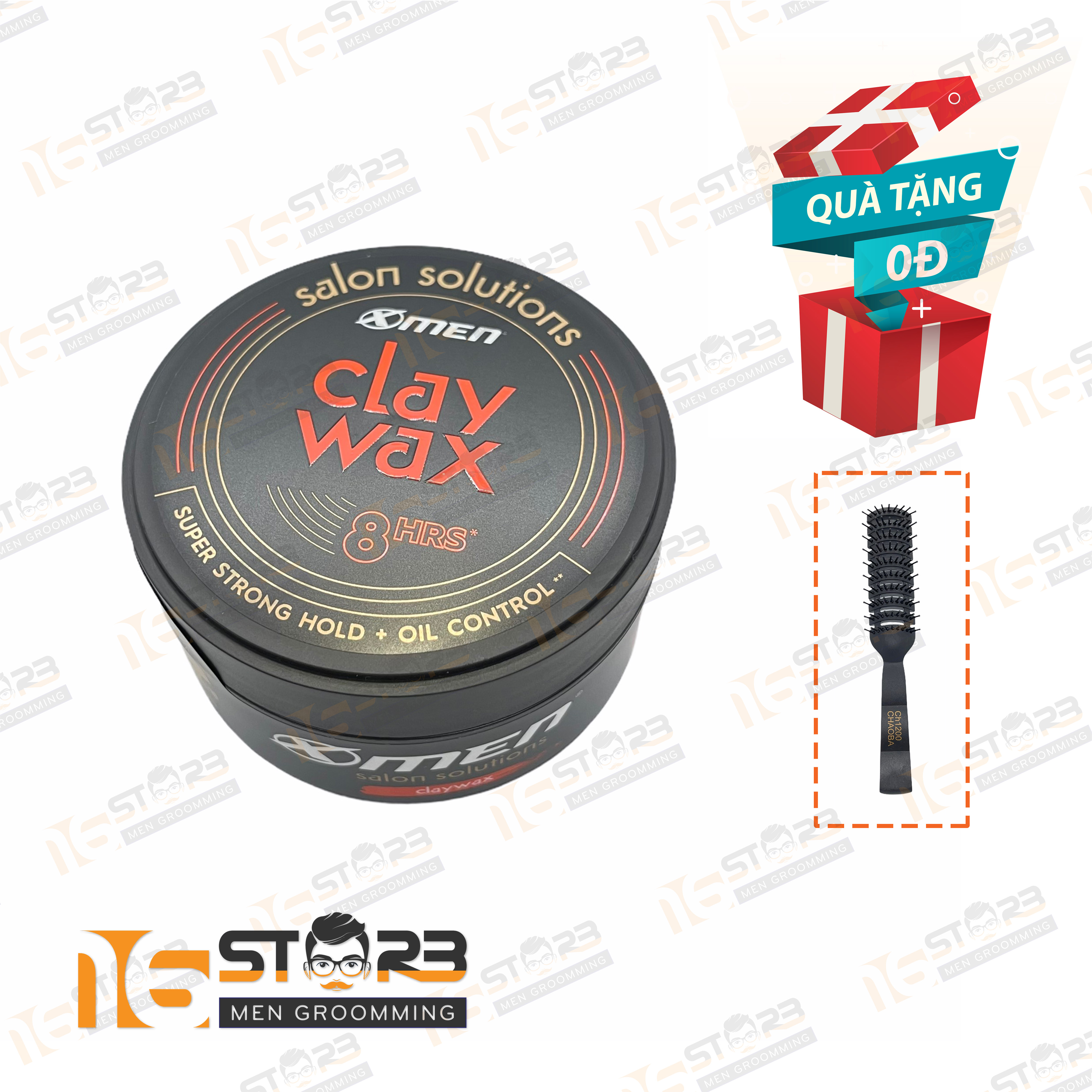 Sáp Vuốt Tóc Nam Xmen Salon Solutions Clay Wax 70G [Chính Hãng]