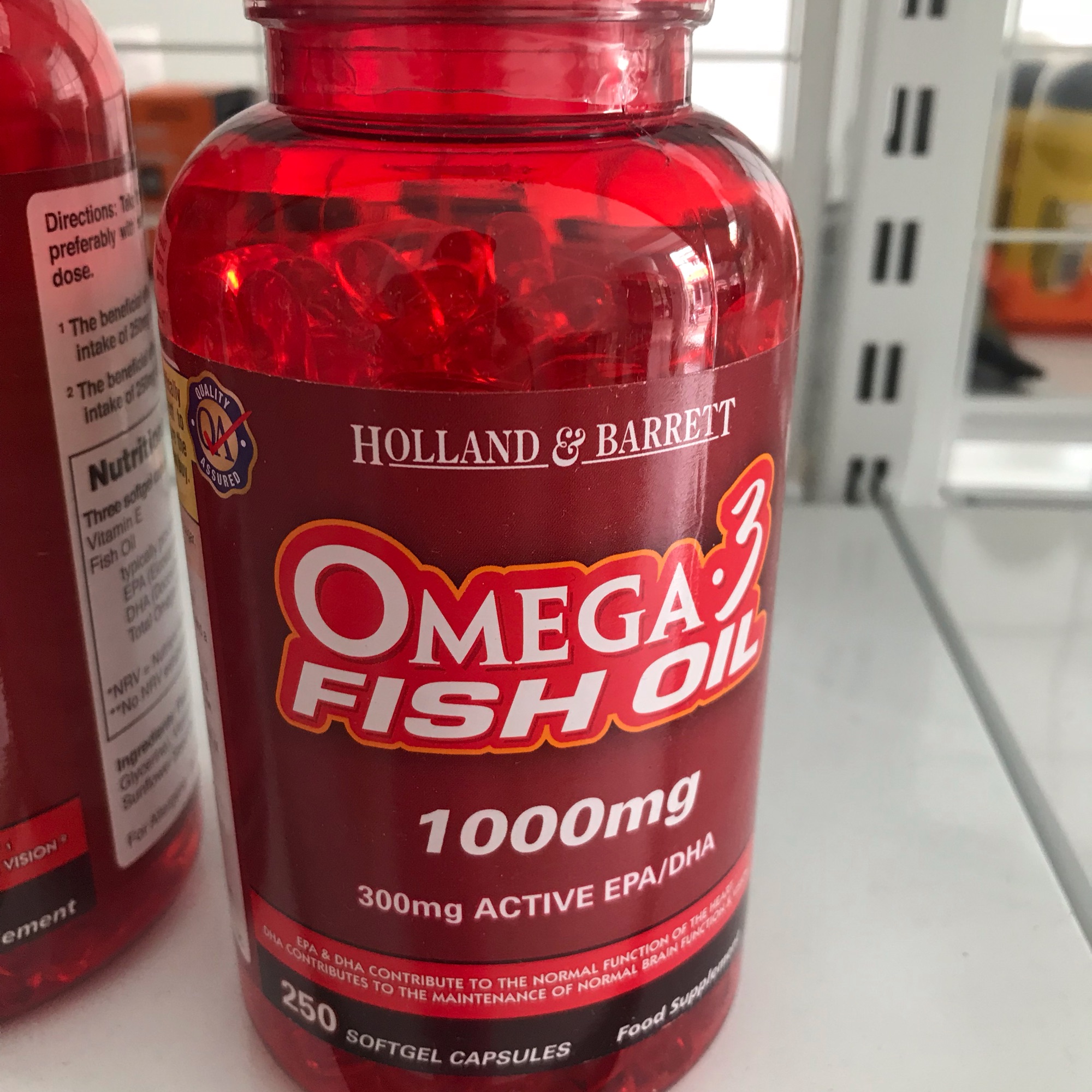 [Hcm]Dầu Cá Omega - 3 Fish Oil Của Holland Barrett - 250V ( Bill Anh )