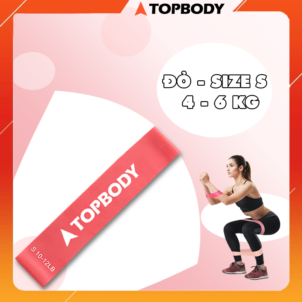 Dây miniband dây kháng lực miniband cao su tập cơ mông đùi TOPBODY - T3 - MIBAND001