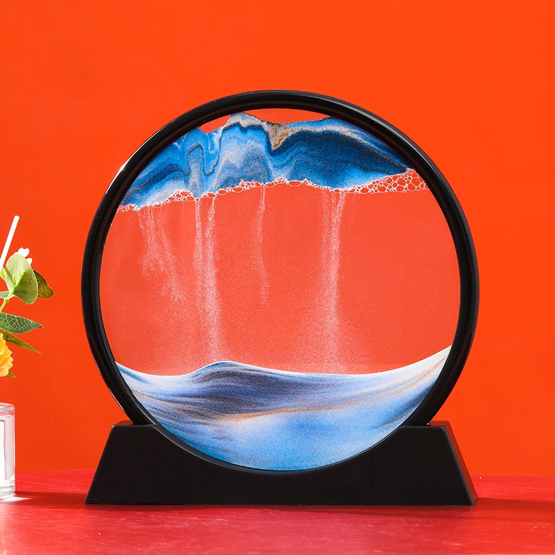 Tranh Cát 3D Chuyển Động Tranh Thủy Tinh Cát Chảy Nghệ Thuật Trang Trí Đồ Decor Nhà Cửa Bàn Làm Việc