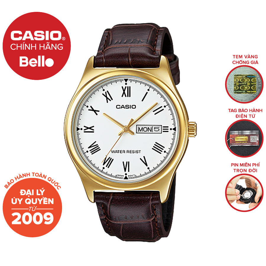 Đồng hồ Casio Nam MTP-V006GL-7B bảo hành chính hãng 1 năm - Pin trọn đời