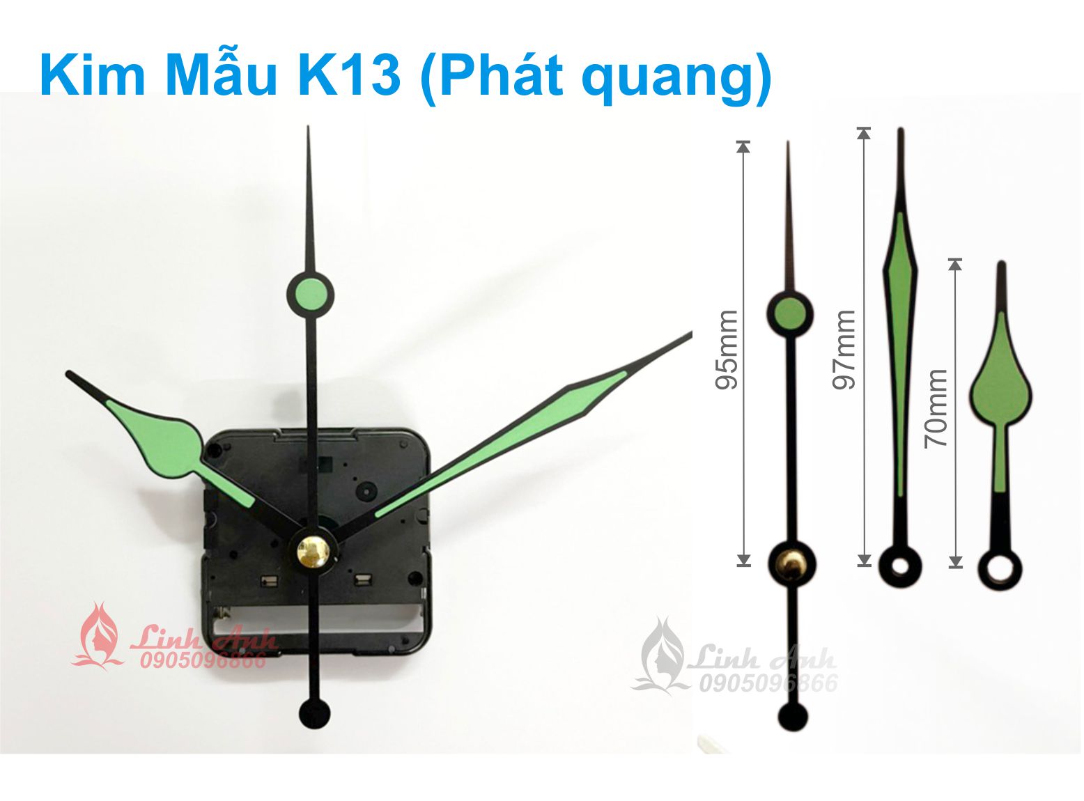 Máy đồng hồ treo tường Nhật Xịn Kim trôi (2 năm BH)
