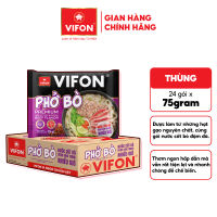 [VOUCHER 20%] Thùng 24 Gói/ Set 5 Gói Phở Bò VIFON 75g Có Gói Cốt Bò