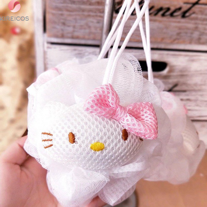 [HCM]Bông Tắm Tròn Hello Kitty Dễ Thương
