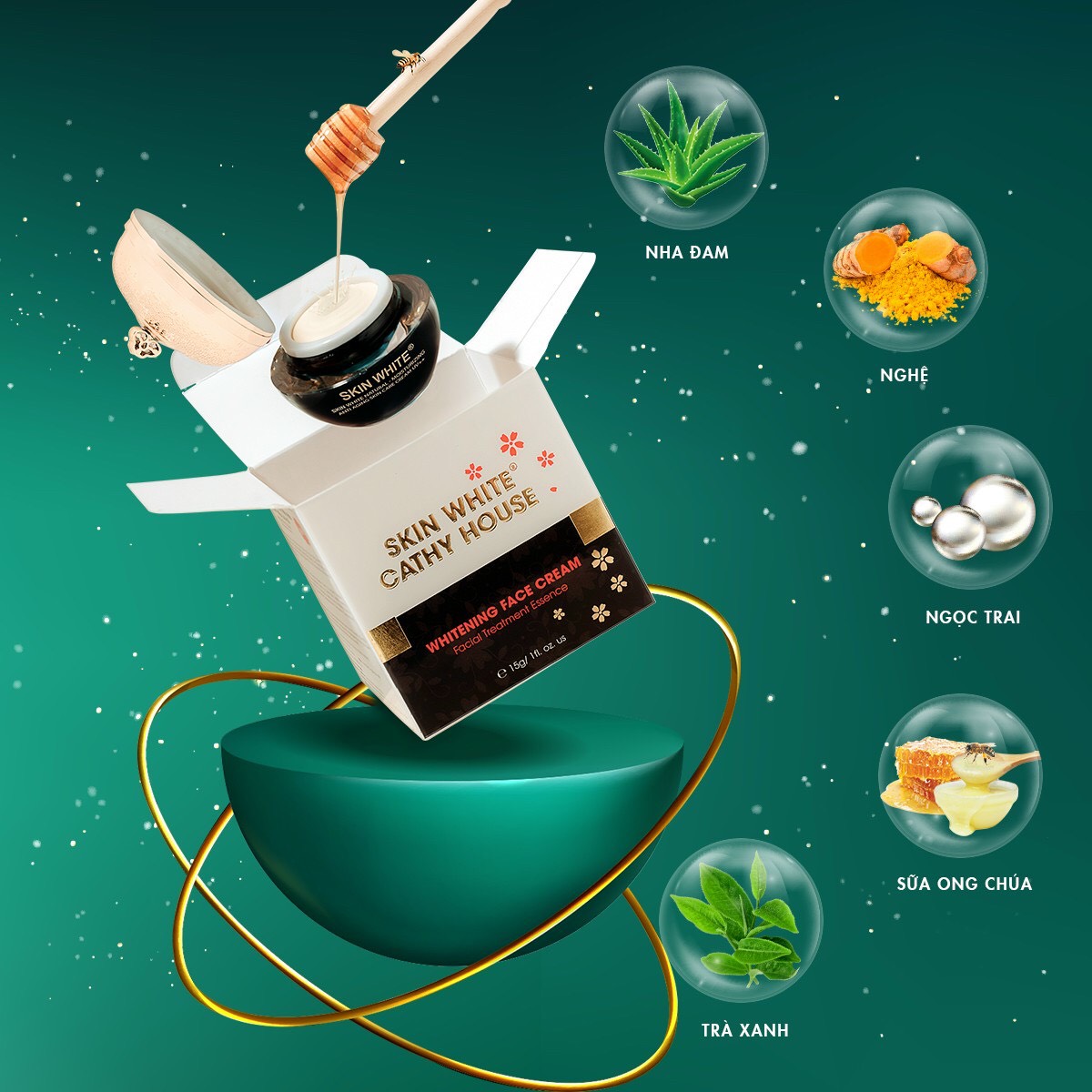 [HCM]Kem Dưỡng Trắng Da Mặt – Skin White Cathy House