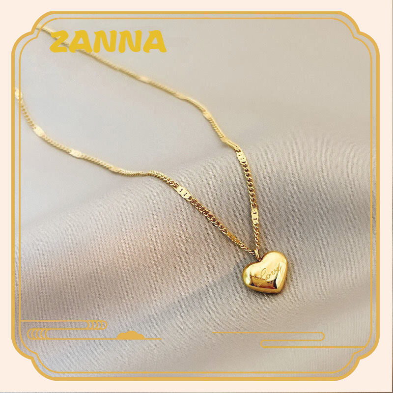 Dây Chuyền Nữ Vàng Ả Rập Xê Út 24K Chính Hãng Dây Chuyền Mỏng Xương Đòn Bằng Thép Titan Tình Yêu Quà