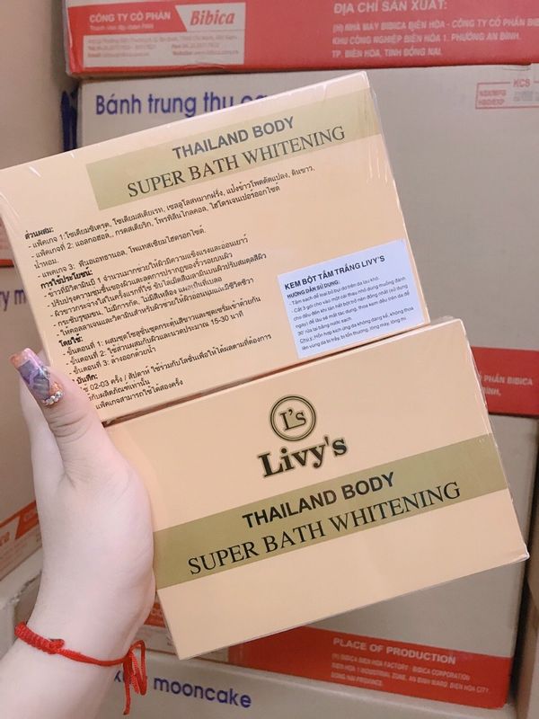 [HCM]Combo 2 Hộp Tắm Trắng Livy Vàng Thái Lan Siêu Trắng
