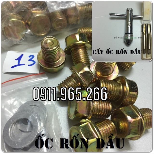 Bộ dụng cụ cấy ren ốc rốn dầu xe máy 13mm