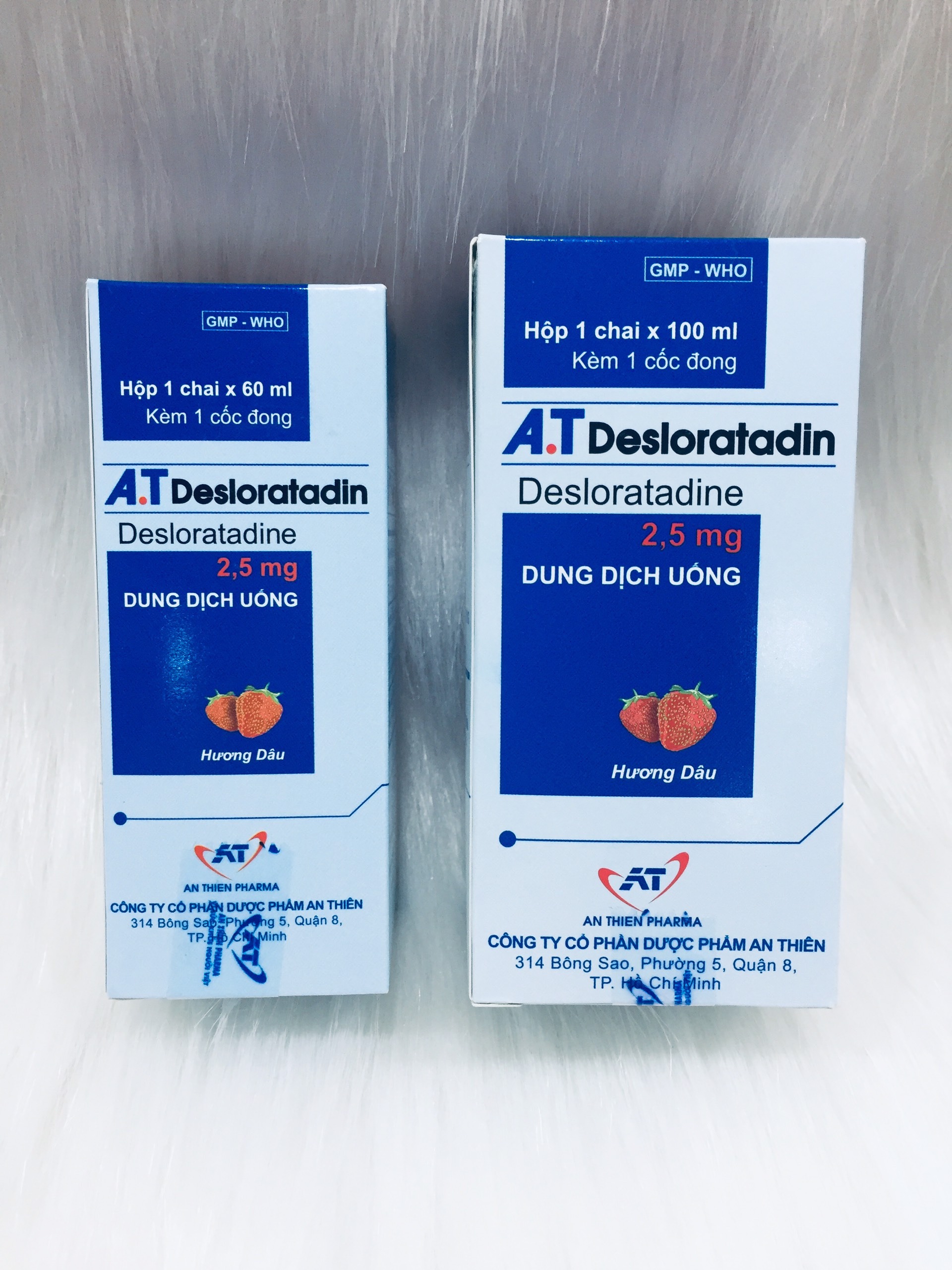 Siro A.T DESLORATADIN giảm sổ mũi hắt hơi nghẹt mũi