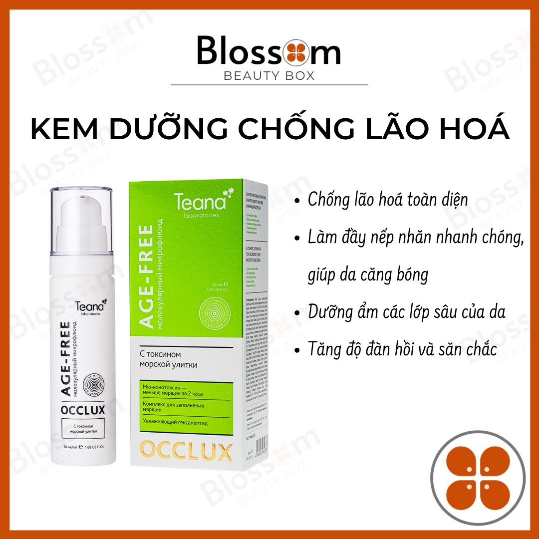 [Hcm][ Chính Hãng ] Kem Dưỡng Chống Lão Hoá Siêu Mịn Age - Free Occlux Teana