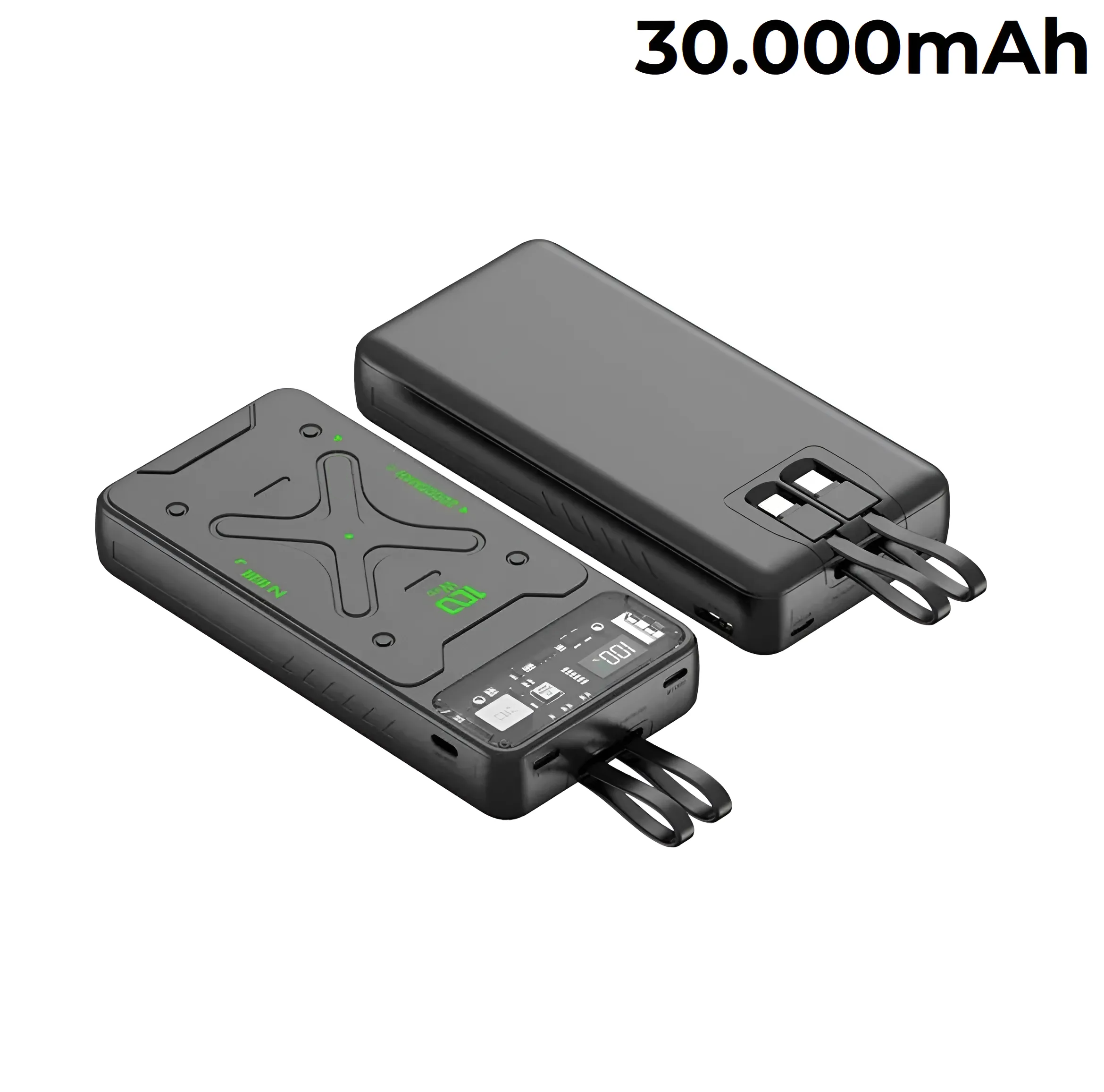 Sạc dự phòng 20000mah 30000mah Gutek DX169 sạc nhanh 100w dung lượng pin lớn có sẵn dây sạc cho nhiề