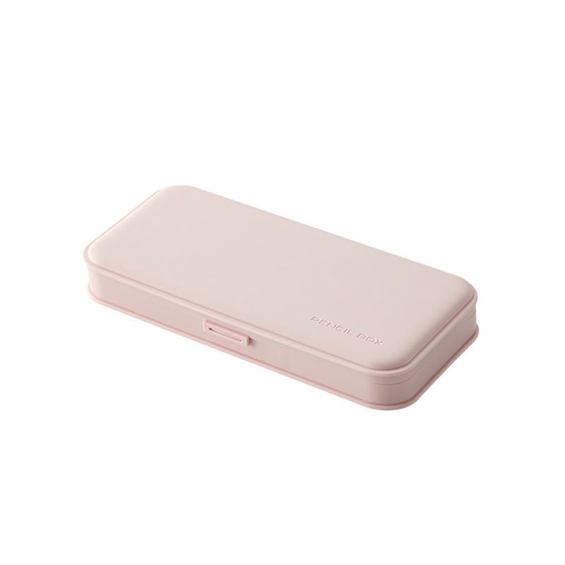 Hộp đựng bút viết chia 3 ngăn màu pastel xinh xắn bóp viết học sinh chất liệu nhựa đa năng-HAUSE