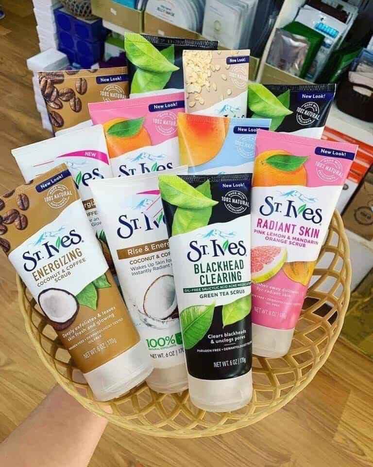 sữa rửa mặt tẩy da chết st.lves