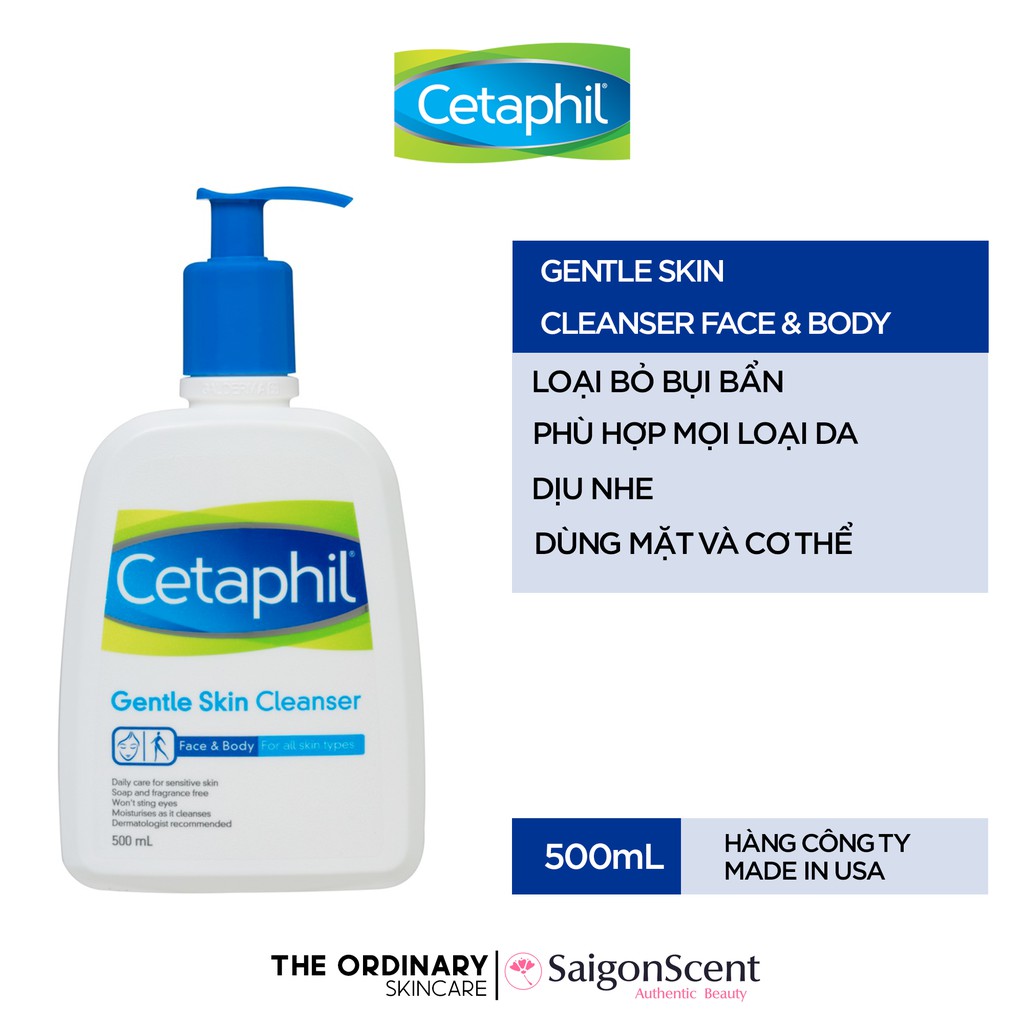 [HCM]Sữa rửa mặt Cetaphil Gentle Skin Cleanser ( 500mL )