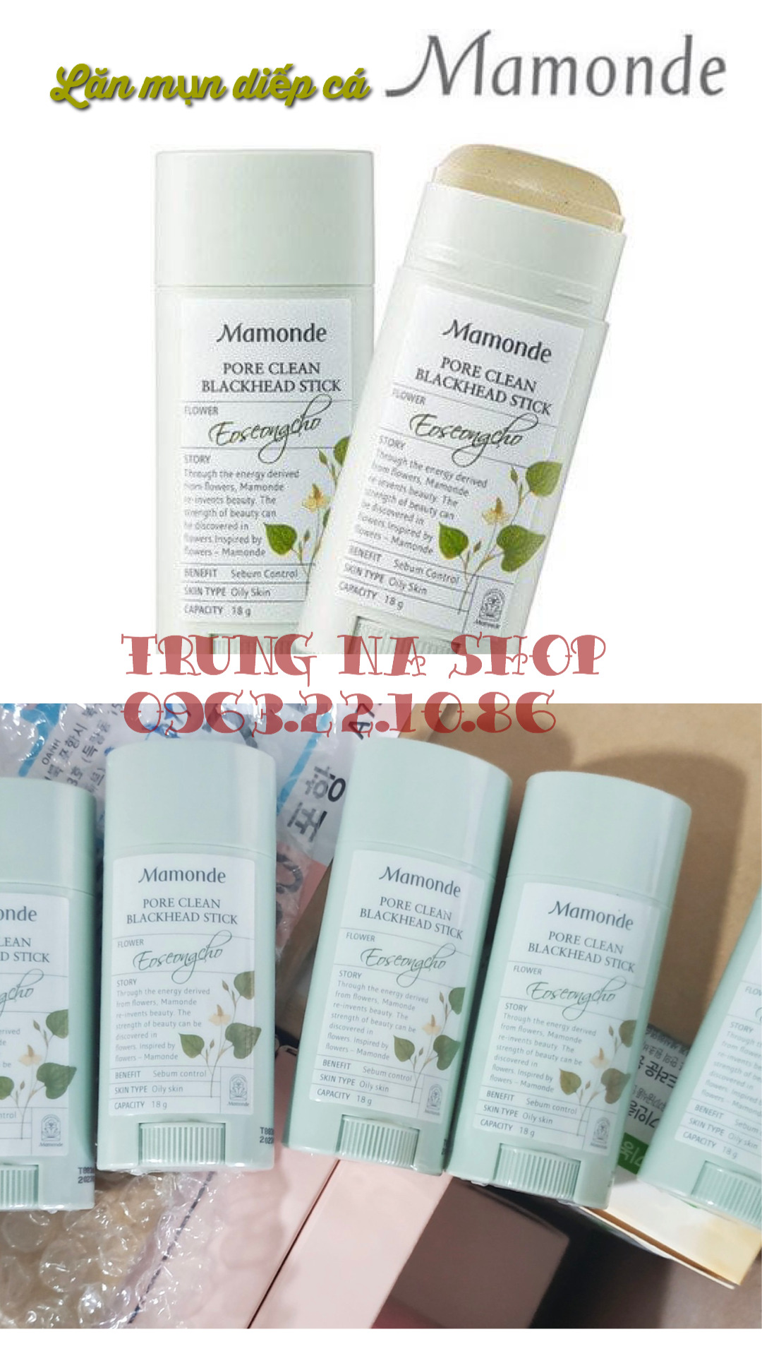 THANH LĂN MỤN ĐẦU ĐEN MAMONDE