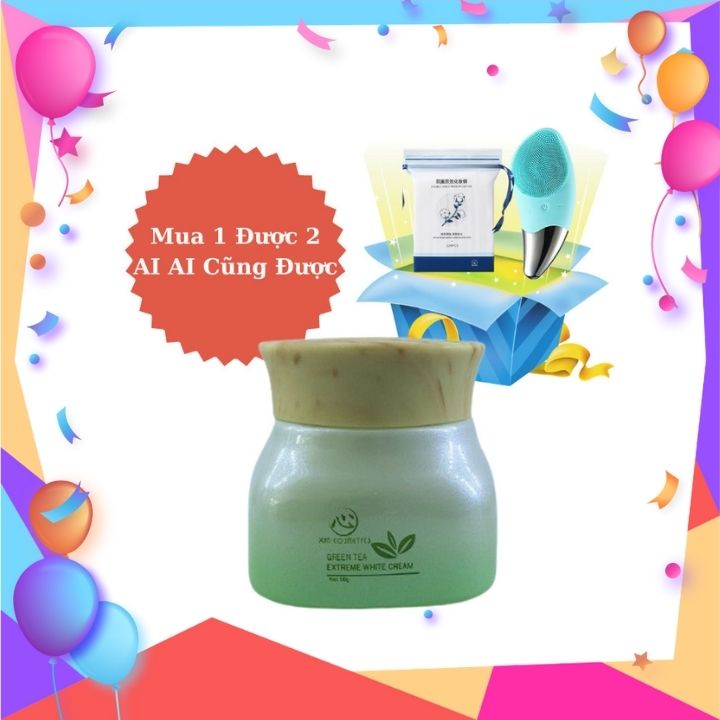 Kem Dưỡng Trắng Da Trà Xanh (Green Tea Extreme Serum 20G) Dưỡng Trắng Mờ Nếp Nhắn Đều Màu Da.