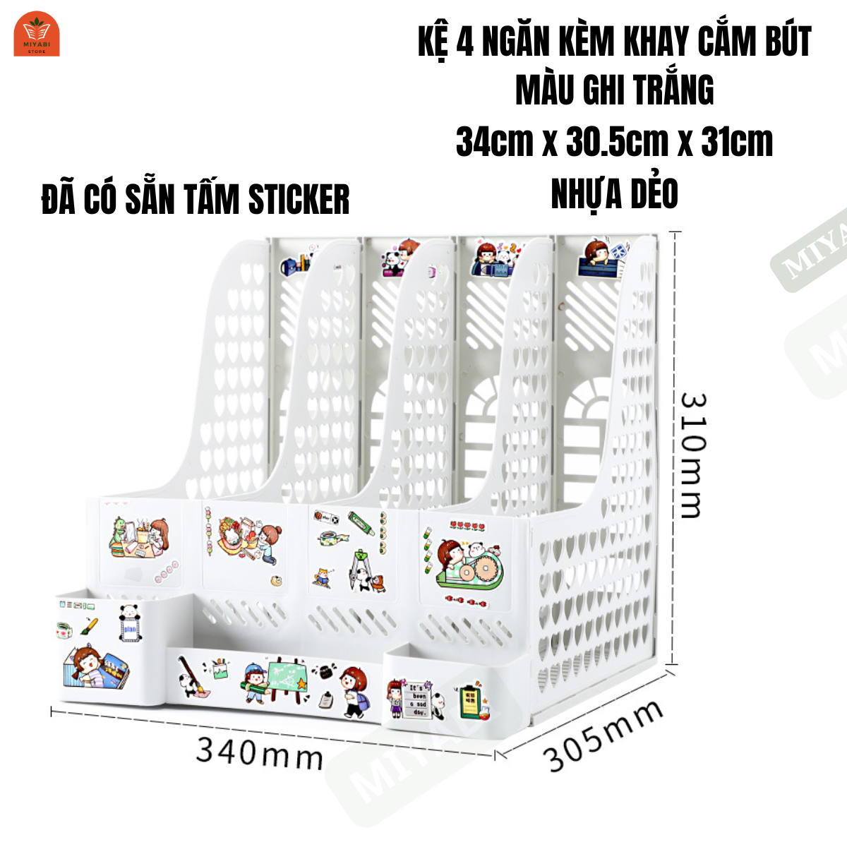 Kệ Đựng Tài Liệu Để Bàn 3/4/5 Ngăn Nhựa – Giá Để Hồ Sơ Sách Giấy Tờ Văn Phòng Gọn Gàng Tiết Kiệm Diệ