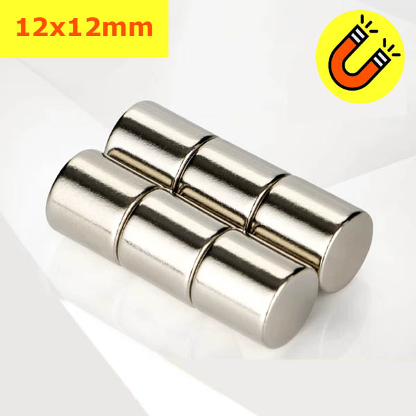 Nam châm siêu mạnh hình trụ tròn 12x12mm nam châm đất hiếm