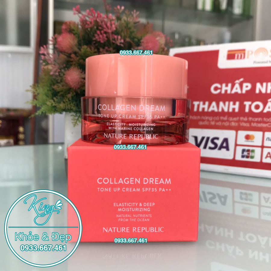 [Hcm]Kem Dưỡng Da Nature Republic Collagen Dream Tone Up Cream Spf/35+++