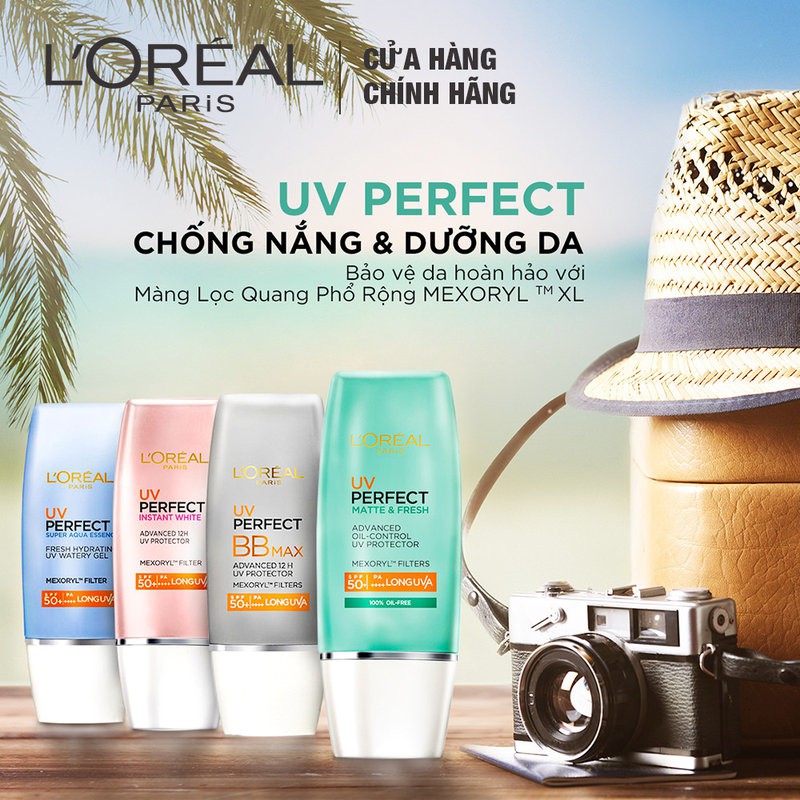 Kem Chống Nắng Loréal Dưỡng Sáng Da Tức Thì Uv Perfect Rosy White 15Ml