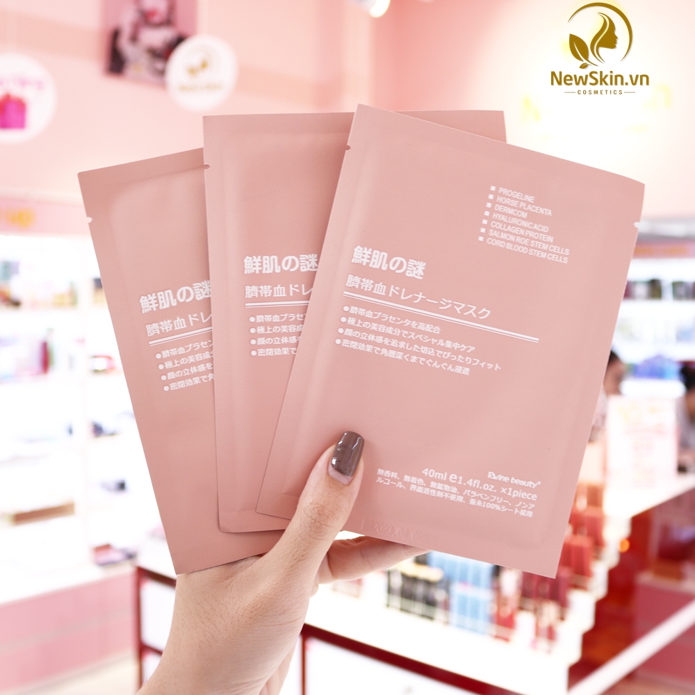 [Hcm]Combo 10 Mặt Nạ Nhau Thai Rwine Beauty Steam Cell Placenta