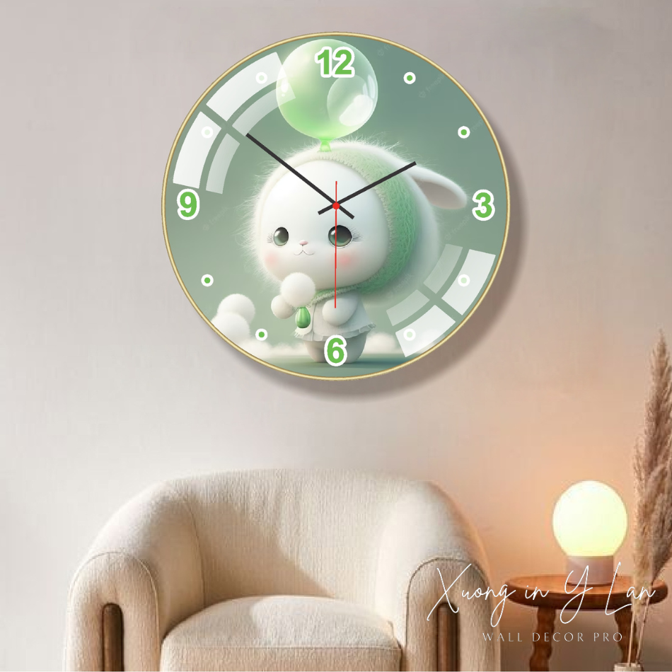 (TẶNG ĐINH+PIN) Lalashop - Đồng hồ phòng khách hiện đại Đồng hồ treo tường trang trí đẹp đồng hồ tre