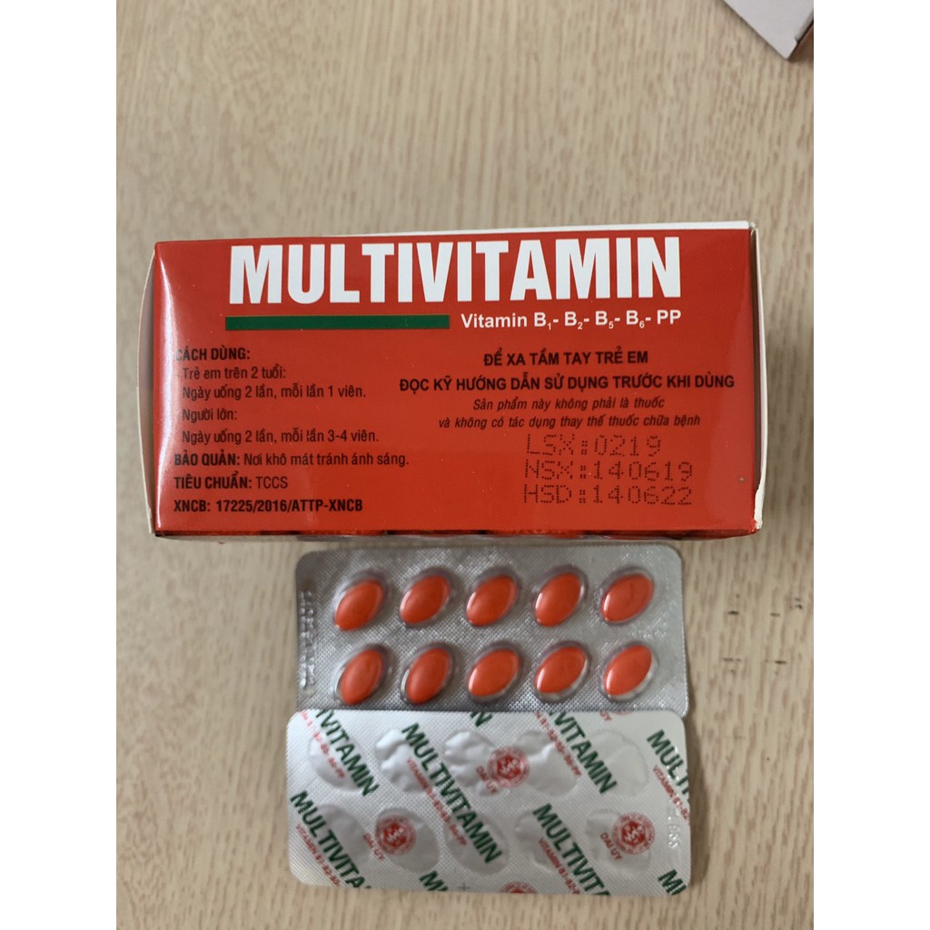 MULTI VITAMIN - Bổ sung Vitamin B1 - B2 - B5 - B6 - PP cho cơ thể
