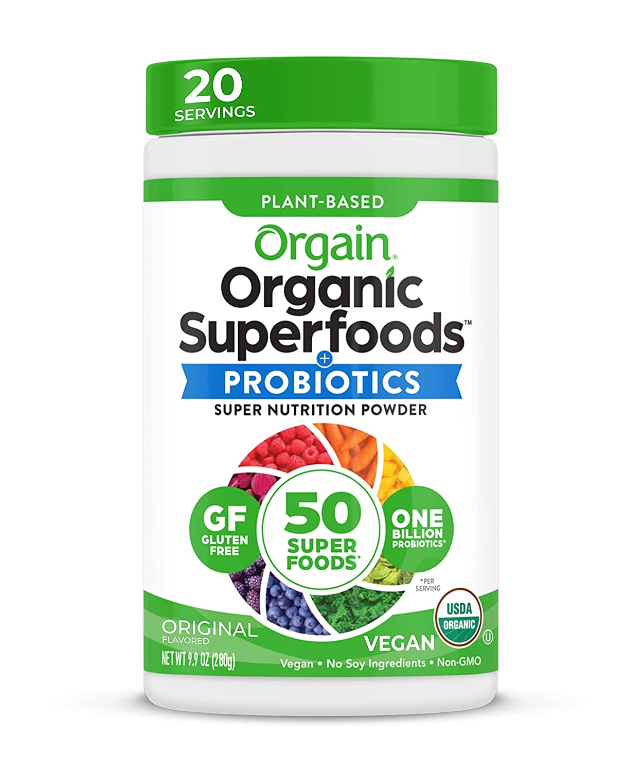 Bột siêu thực phẩm Orgain Organic Superfoods & Probiotics 280g original