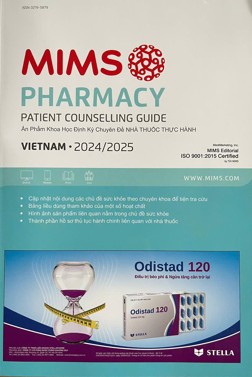 Sách - Mims Pharmacy 2025 Ấn phẩm khoa học Định kỳ Chuyên đề Nhà thuốc thực hành