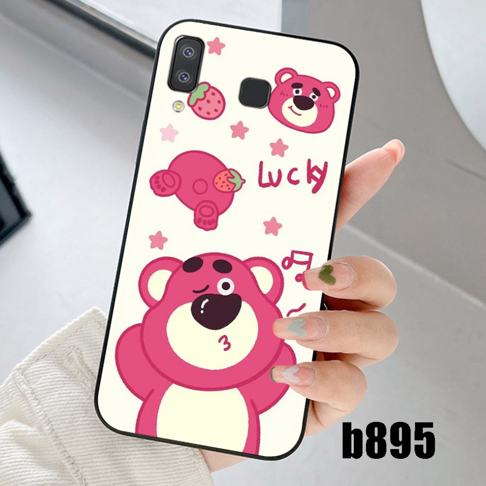 Ốp lưng điện thoại Samsung a10 a20 a30 a 50 a750 a8 Star in hình gấu dâu cute siêu dễ thương mẫu mới 2023