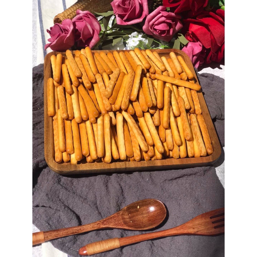 500gr Bánh Quy Đũa Bơ Sữa Thơm Ngon Snack Quy Đũa Béo Ngậy Vị Sữa
