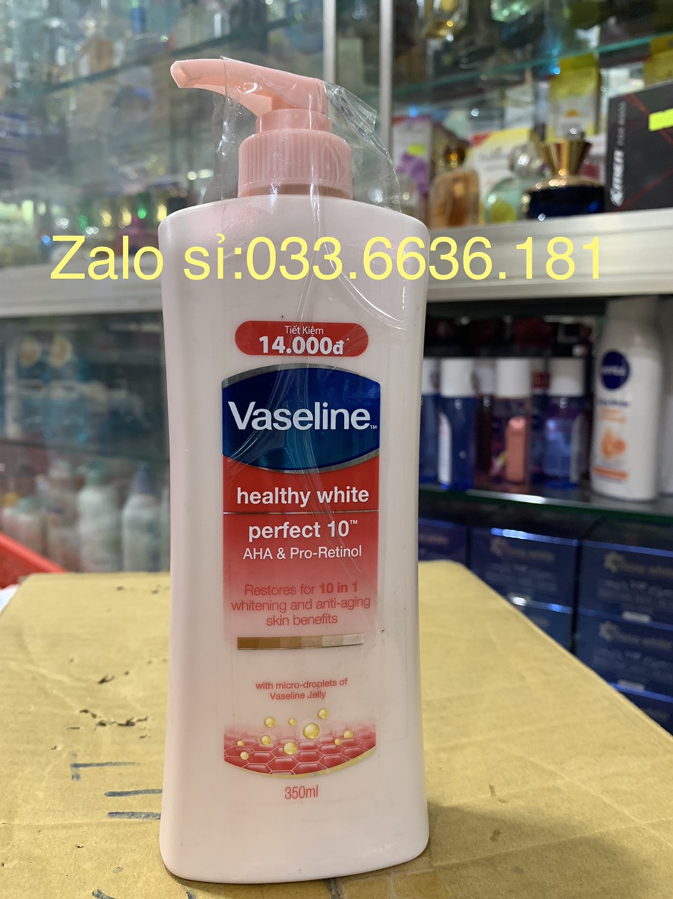 Sữa Dưỡng Thế Vaseline Perfect 10 Trong 1 Dưỡng Trắng Dalàm Đều Màu Dachống Nắng Giảm Vết Thâm Námmềm Mịn Và Săn Chắc Da Chai Vòi 350Ml
