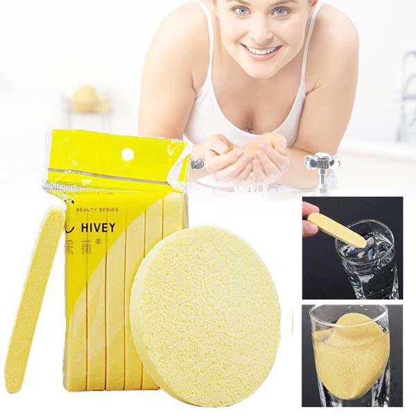 Bông nở rửa mặt túi 12 miếng loại 1 không rát mặt