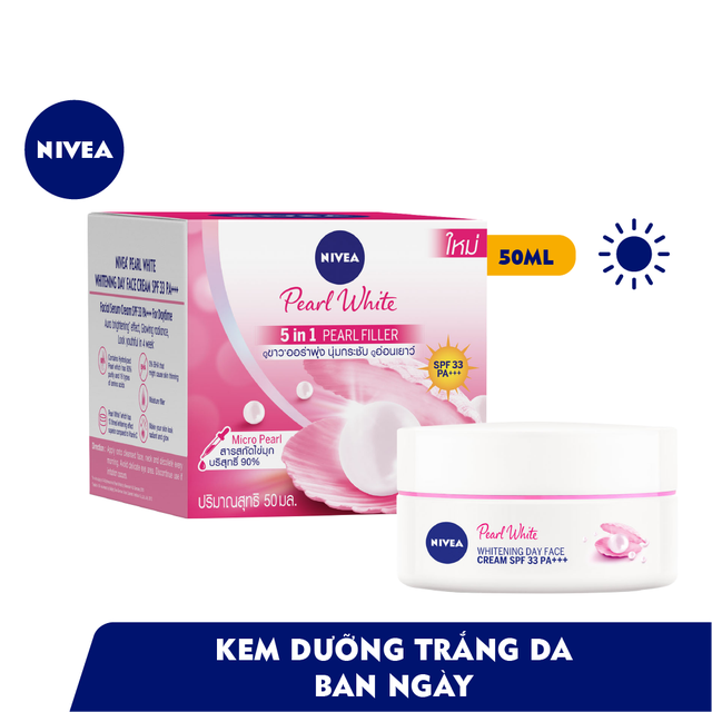 [HCM]Kem Dưỡng Sáng Da Se Khít Lỗ Chân Lông Ban Ngày Nivea Extra White Day Cream SPF30 50ml