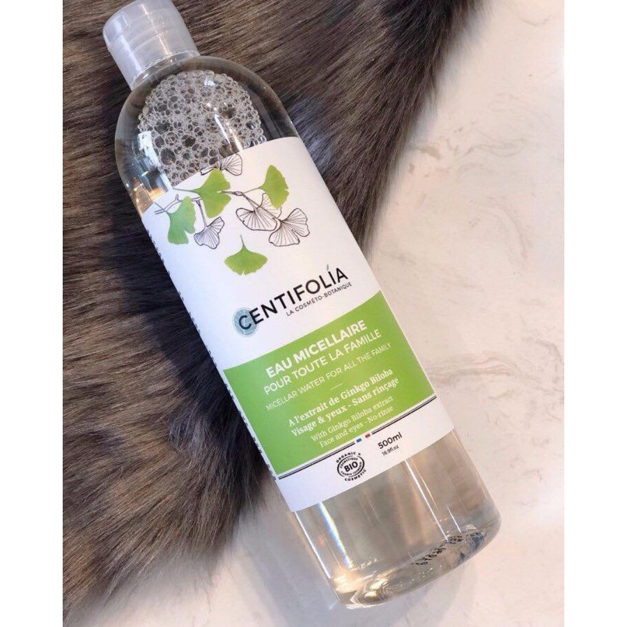 Nước Tẩy Trang Rau Má Centifolia Eau Micellaire 500ml Pháp