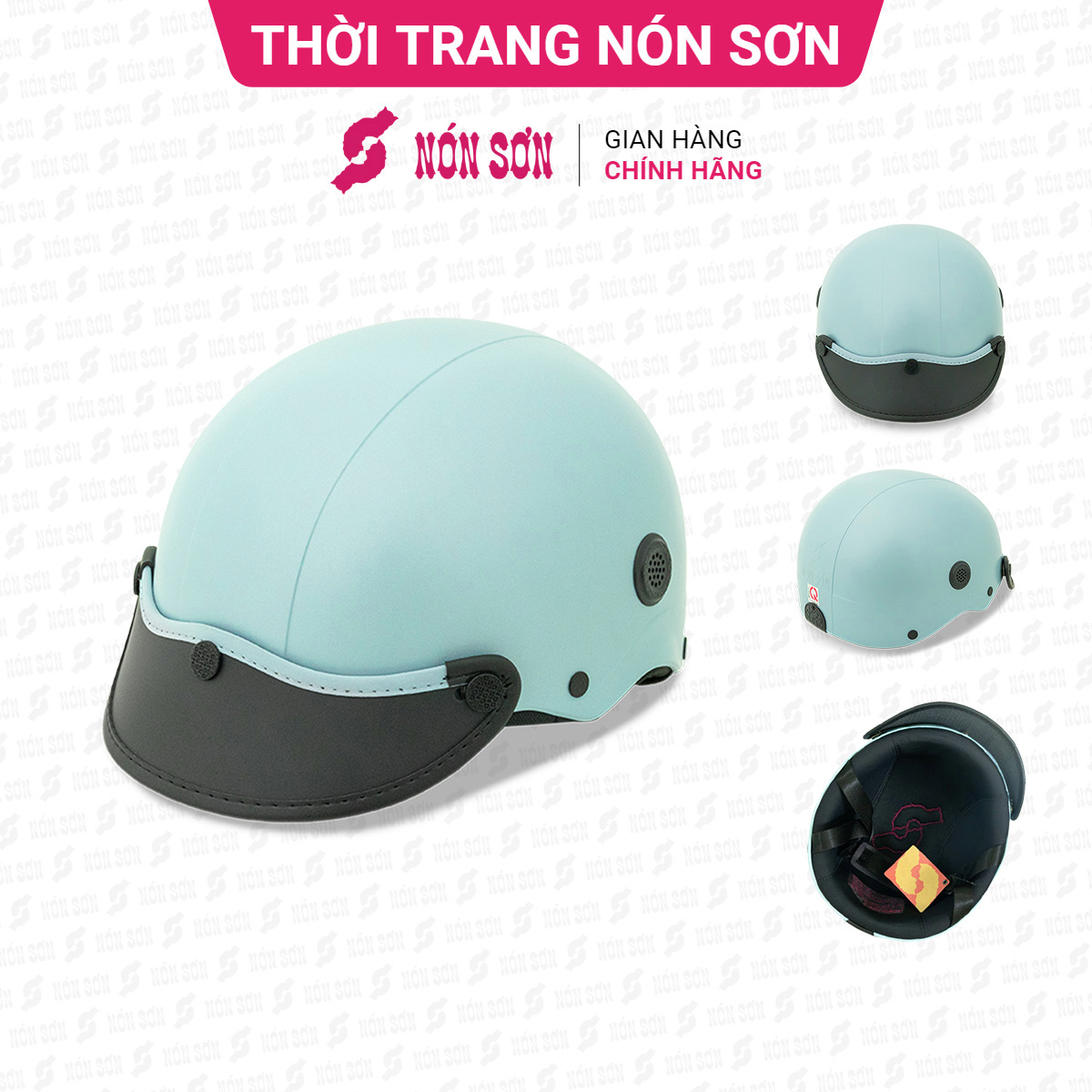 Mũ bảo hiểm lỗ thông gió NÓN SƠN chính hãng TG-XH520